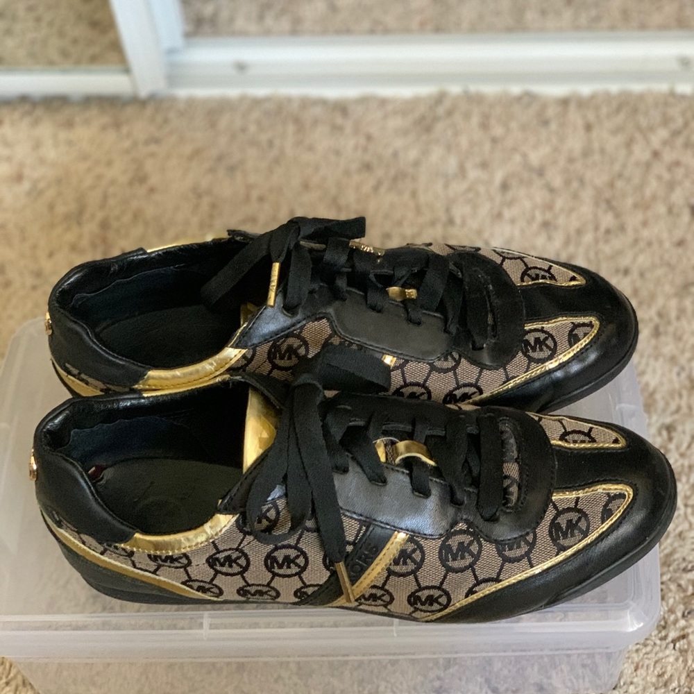 Michael Kors monogram sneakers size 10